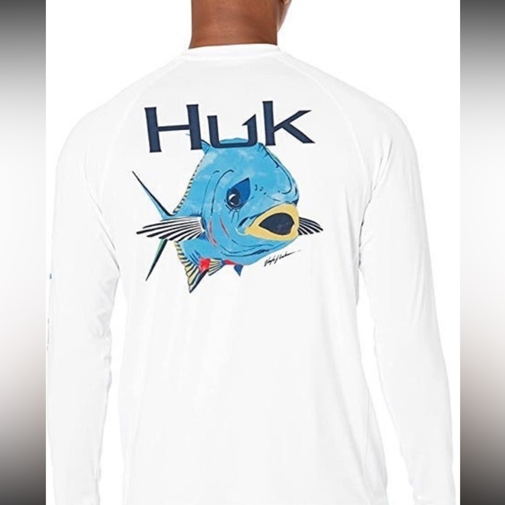 HUK MENS LONG SLEEVE PERMIT SIZE XXL